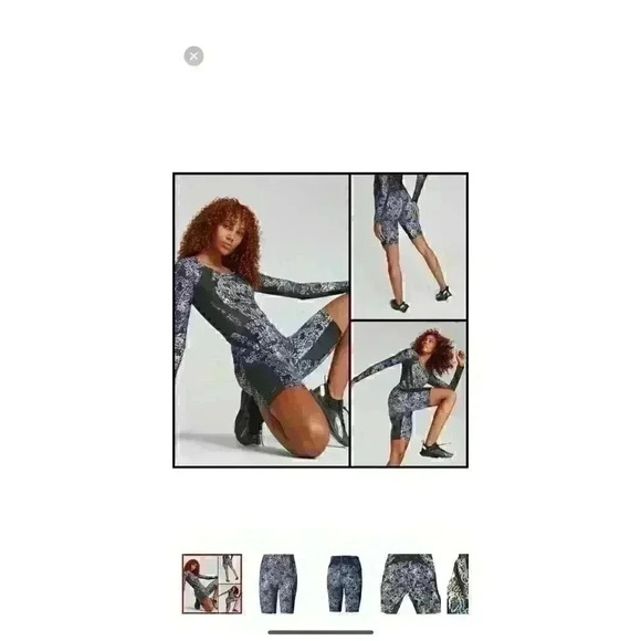 NWT Koche' x Puma Collab Legion Blue Paisley
Mesh Biker Shorts Size M - Picture 1 of 6